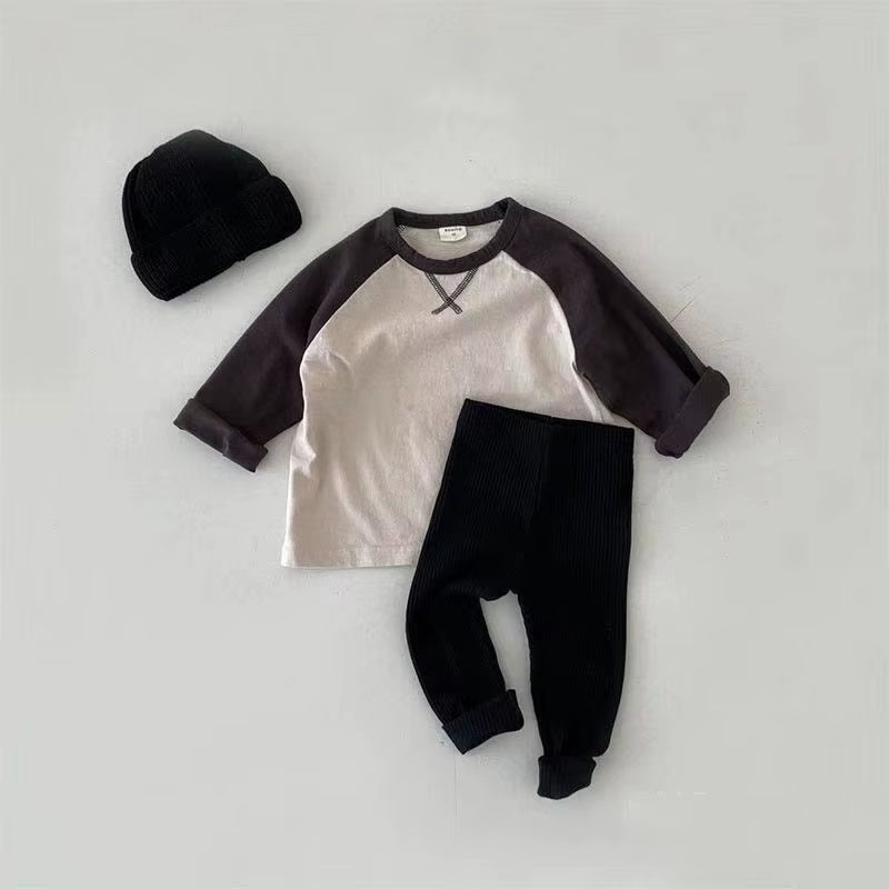 0-2Y Baby Pants Baby Boys Girls Ribbed Leggings 2024 New Cotton Infant Pants Toddler Kids Solid Stretch Slim Leggings Trousers