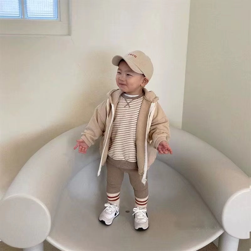 0-2Y Baby Pants Baby Boys Girls Ribbed Leggings 2024 New Cotton Infant Pants Toddler Kids Solid Stretch Slim Leggings Trousers