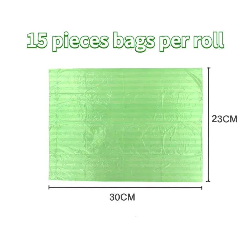 10/40Roll Dog Poop Bags for Dog Large Cat Waste Bags Doggie Outdoor Home Clean Refill Garbage Bag Pet Supplies 15 Bags/ Roll